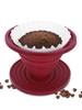 Leeseph Collapsible Pour Over Coffee Dripper Portable Camping Pour Over Coffee Maker Reusable Silicone Pour Over Coffee Filter