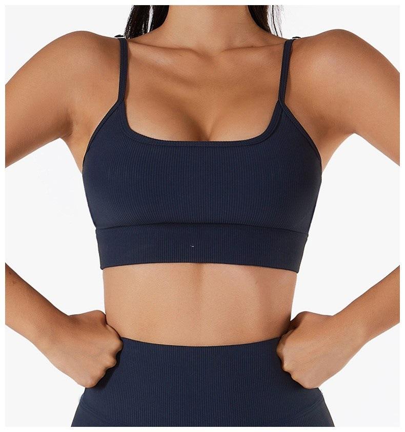 Shockproof Sports Underwear Gather Yoga Bra Running Fitness Beautiful Back Double Shoulder Suspender Yoga Clothes Women