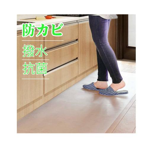 Windecood Kitchen Mat, Transparent, Wipeable Clear PVC Mat, Chair Mat, Compatible with Underfloor Heating, 1.5mm Thick, Easy to Clean, Soft, Embossed,