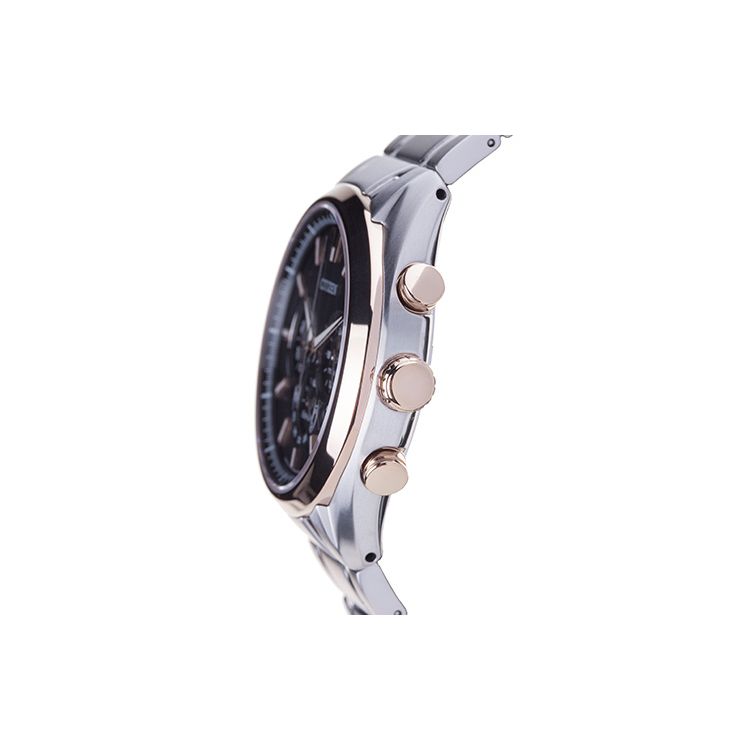 Citizen Eco-Drive Series Waterproof Luminous Casual Quartz Watch Titanium Metal Strap 43mm Men watches Black CA4015-54E