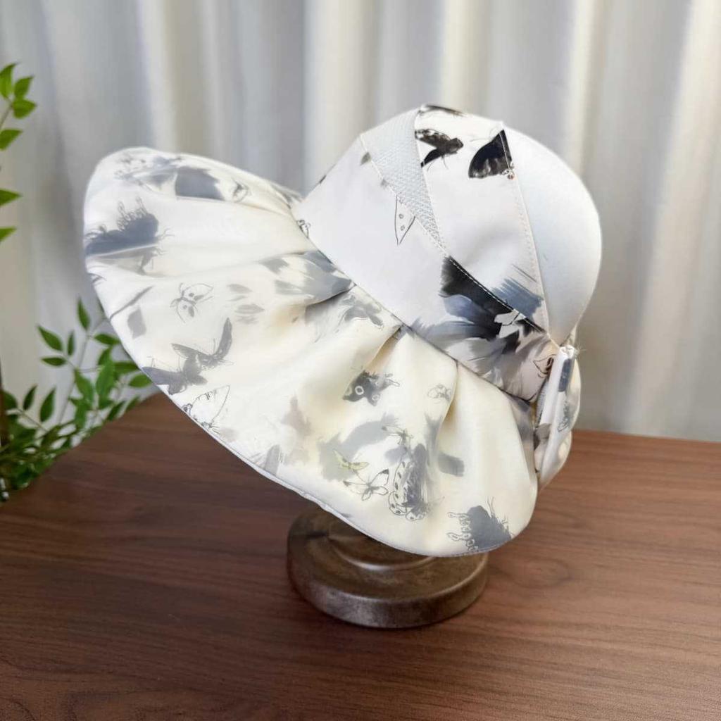 Summer Sun Protection Hat Women's UV Protection Big Brim Sun Hat Breathable Bucket Hat Face Cover Empty Top Hat