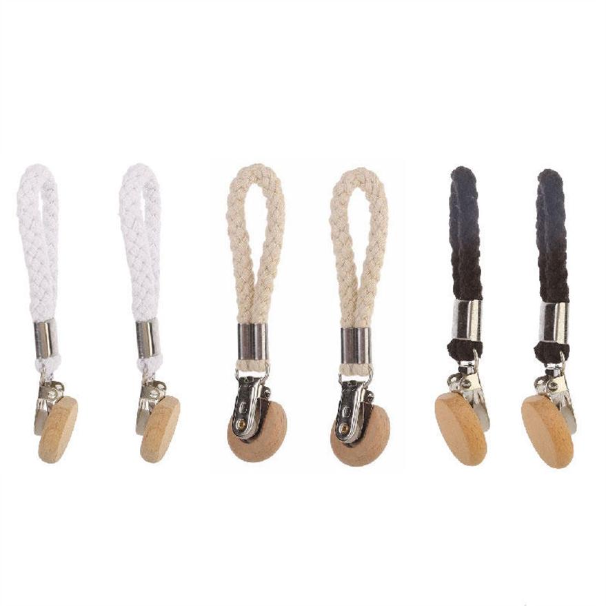 Multipurpose Braided Cotton Loop Towel Clip with Metal Clamp / Multipurpose Cloth Hanger for Home Bathroom