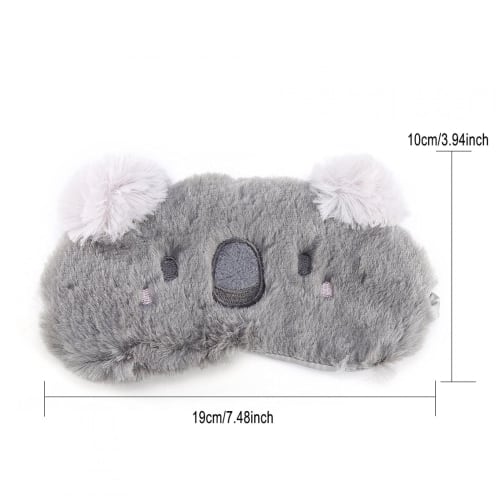 Cute Animal Sleep Mask, 5 Colors, Christmas Deer, Winter Carton, Nap Eyeshade Mask for Sleeping (Koala)