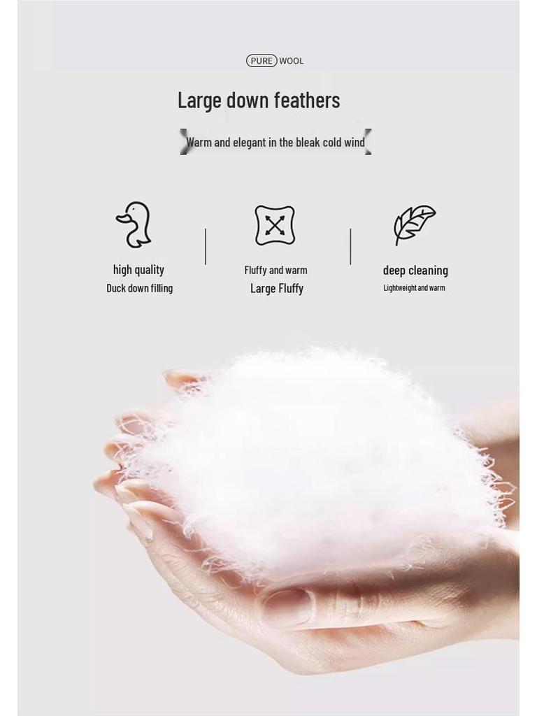 Brand Mom 2025 Women's Short Winter Coat: Thick Warm Duck Down, Loose Fit, Chinese Style