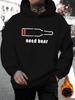 Unisex New Stylish Hoodie with Beer Letter Print, Featuring a Drawstring Hood, Perfect for Casual Wear In Autumn And Winter, Comfortable And Versatile