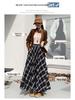 Thickened Warm Wool Retro Plaid Umbrella Skirt - 2025 Autumn/Winter Collection