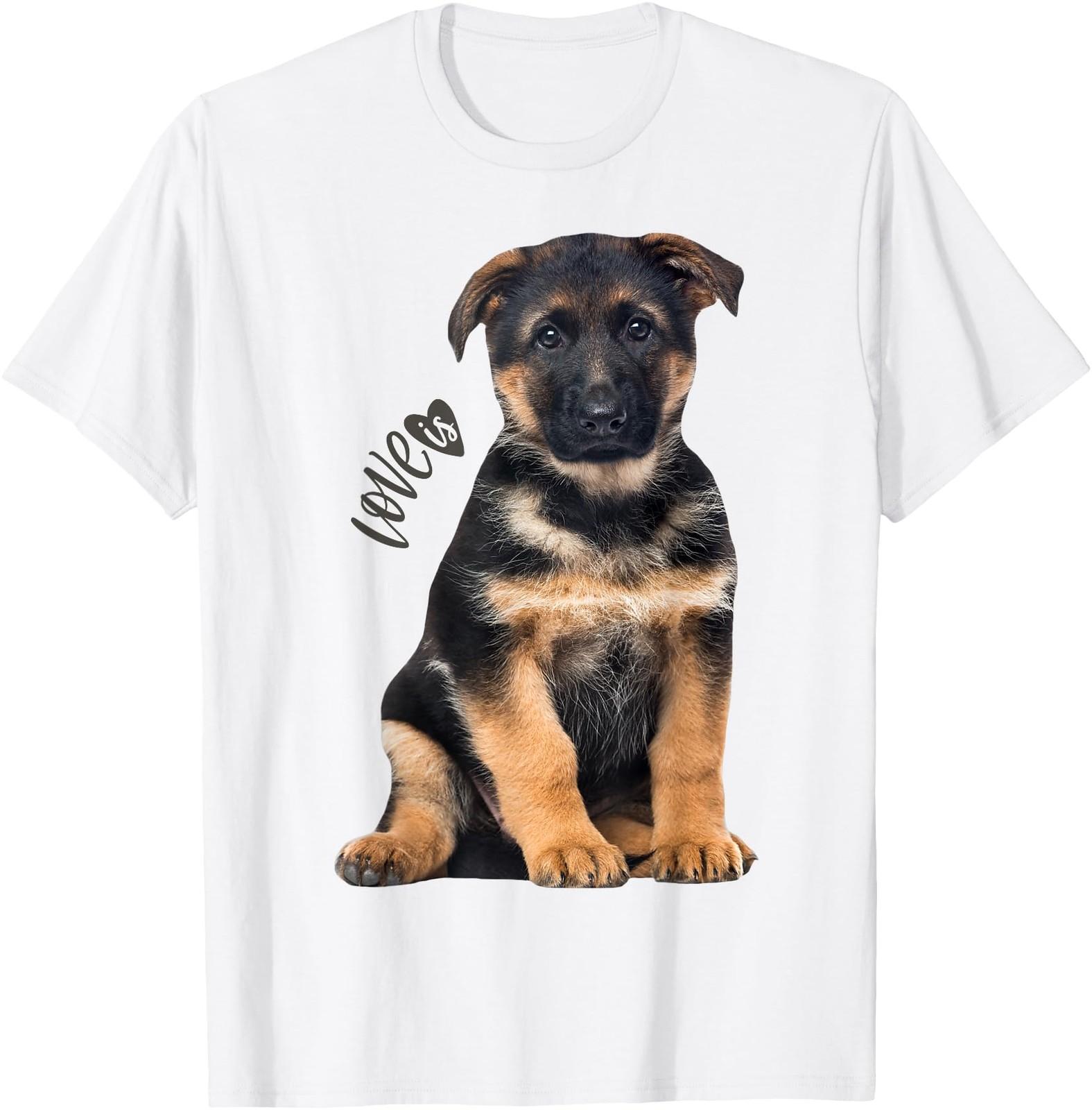 German Shephrd Shirt Shepard Dog Mom Dad Love Pet Puppy Tee T-Shirt S