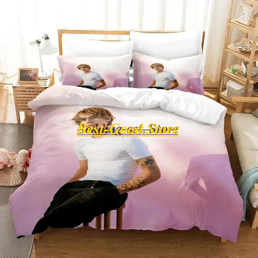 

Vinnie Hacker Merch Bedding Set Duvet Cover Sheet Printed Pillowcase Bed Full Queen King Size Comforter Bedroom Bed Sheet Set 70x133cm 2pcs