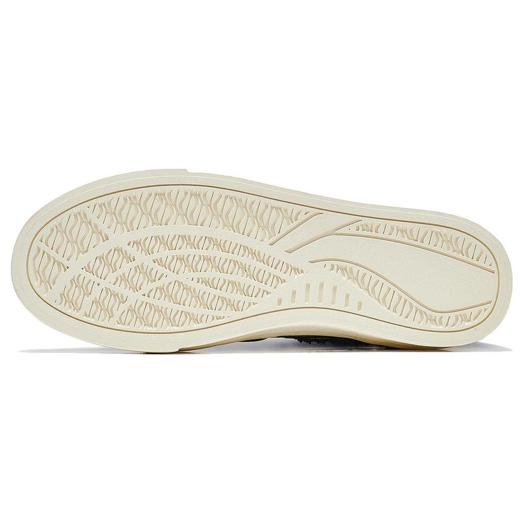 Li Ning We Wo 180 VNTG Comfortable Versatile Casual Slip Resistant Durable Mid Top Skate Shoes Men Skate Shoes Green White AECT051-2