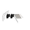 Motorcycle Handlebar Mount Clamp Solid Hardware Aluminum Alloy for Street Riding