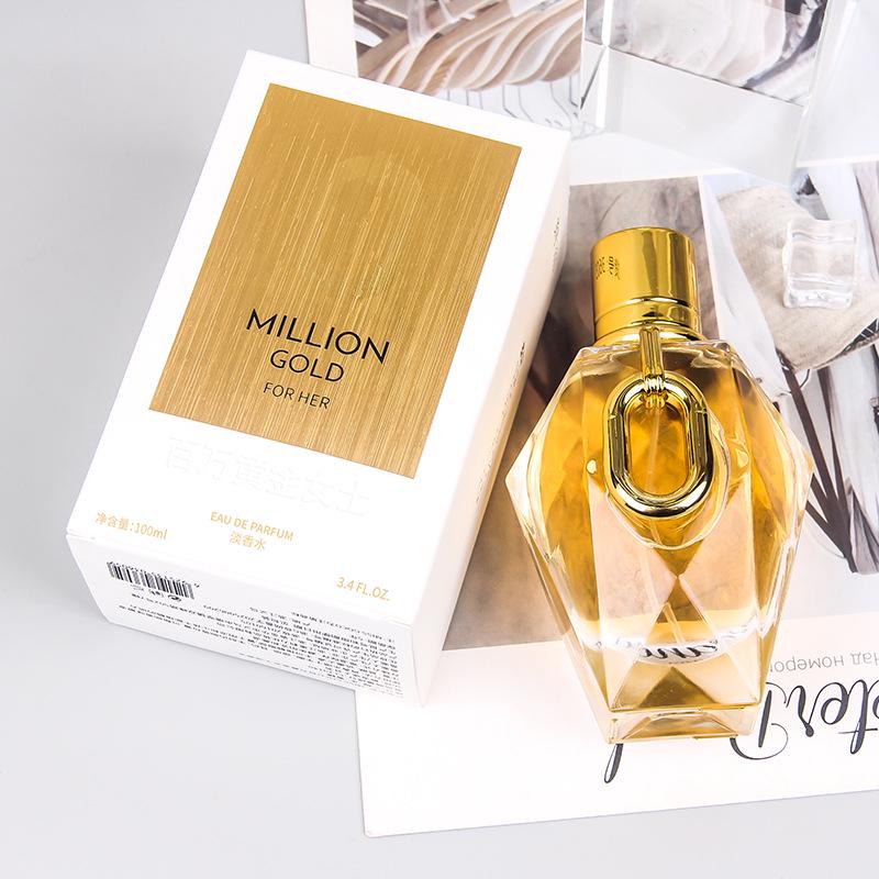 Women's Golden Million Perfume: Long-lasting Floral Woody Scent, Fresh Niche Fragrance
