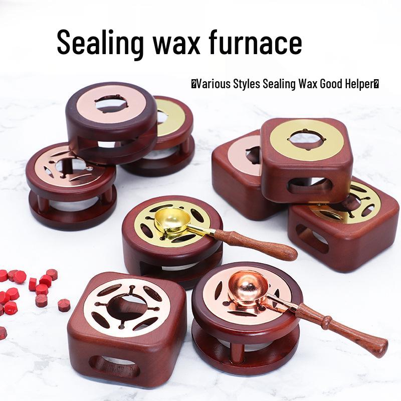 Wood-Fired Hollow Sealing Wax Furnace for Retro Wax Pellets and Sticks