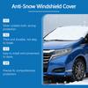 Car Windshield Snow Cover Silver Coated Cloth Anti Frost Ice Protector Sun Shade with Side Mirror Covers for Cars SUV