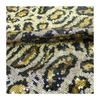 1yard 3D Sequin Embroidered Large Leopard Print Mesh Fabric Embroidery 3MM Beaded Lace Sequin Fabrics for Sewing Clothing