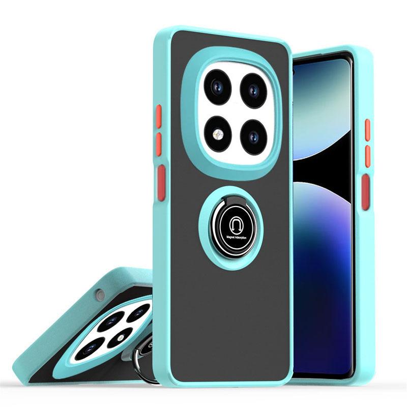 Armor Matte Magnetic Case For Xiaomi Redmi Note 14 13 8 Pro Plus 12 Turbo 10 8T 5G Ring Holder Phone Cases Redmi 14C 13C Cover