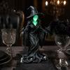Gothic Home Decor Faceless Witch Statue, Glow-in-The-Dark Ornament, Luminous Resin Spooky Indoor Outdoor Decoration Figurine for Halloween Table