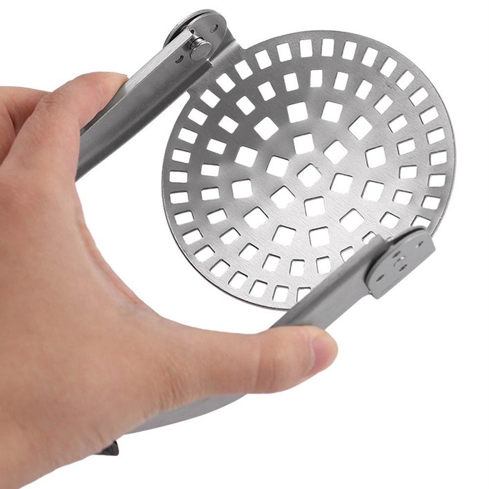 Non-Slip Handle Potato Masher Comfort Grip Garlic Press Fruit Masher Vegetable Smasher  Meat
