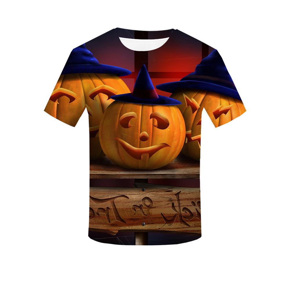 Halloween personlig 3D-tryckt t-shirt för vuxna män sommar kortärmade t-shirts