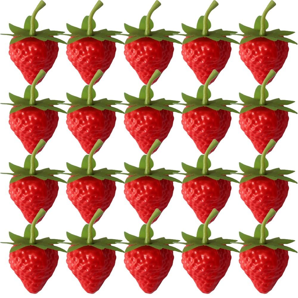 

Клубника Пластиковые Игрушки Реквизит Красный 20шт 3,5см/1,38дюйма