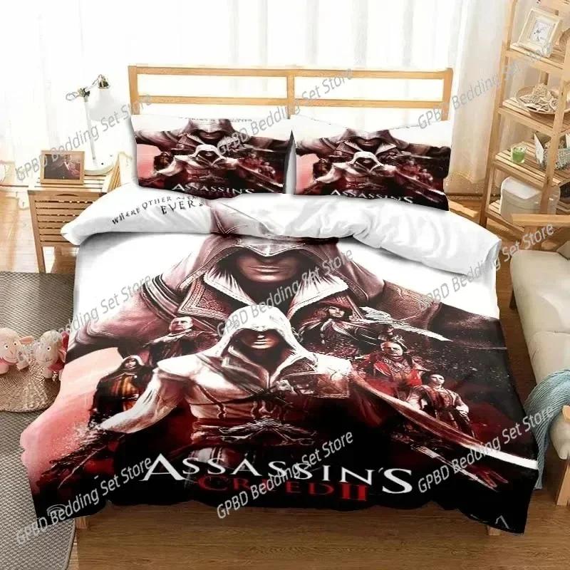 New Game A-Assassin S Creed Art Bedding Set Bedroom Soft Modern Bedspreads Comefortable Kids Duvet Cover Quilt Cover Pillowcase