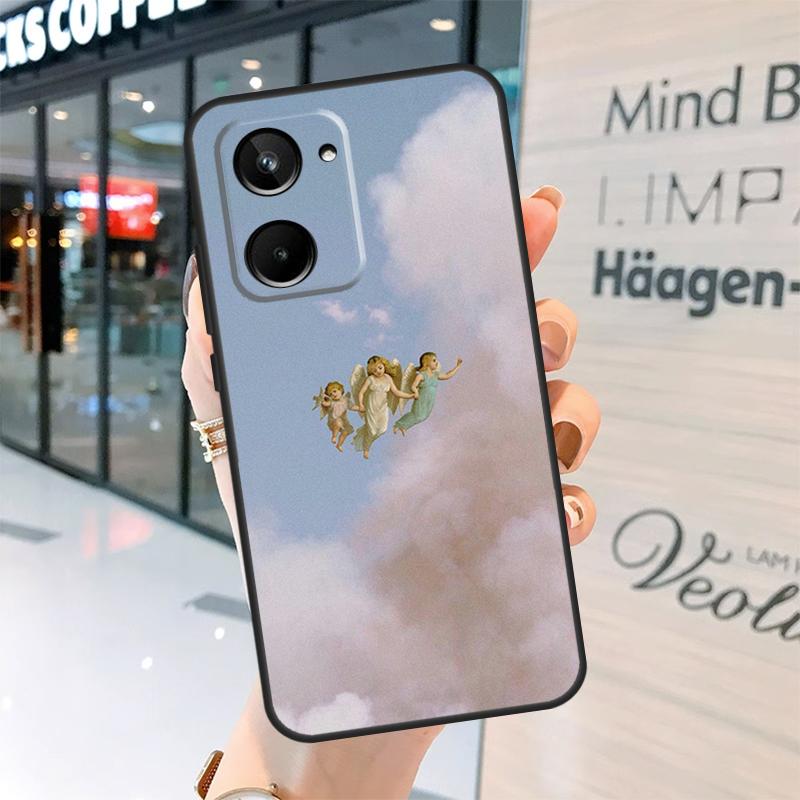 Renaissance Angel Aesthetic Case For Realme 15 14 13 12 11 Pro Plus GT6 GT7 Pro C55 C51 C35 C53 C61 C65 C67 C63 C71 C75