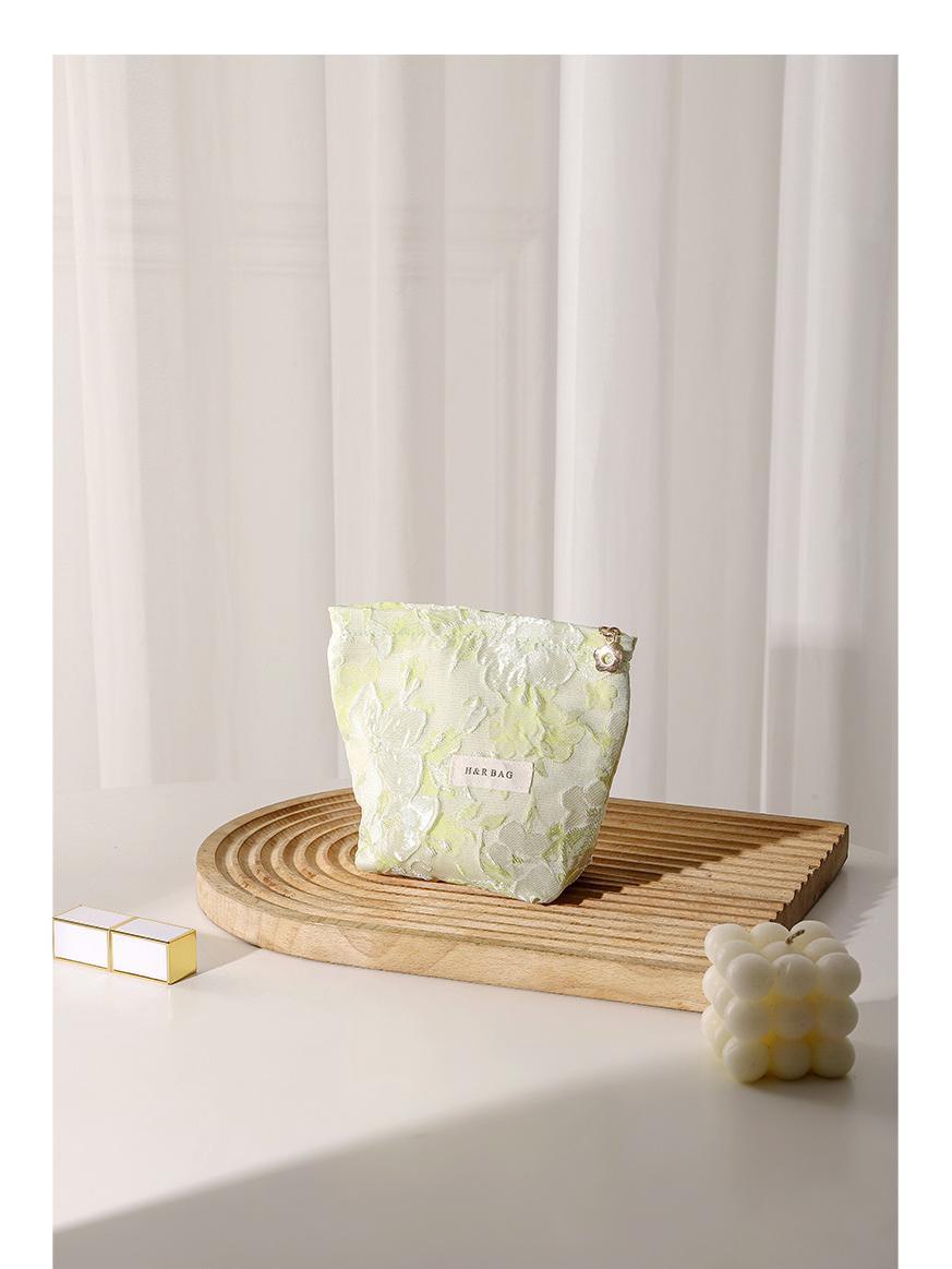 

Сумка для косметики и туалетных принадлежностей для девочек из окрашенной пряжи Taro Flower Trumpet мох зеленого