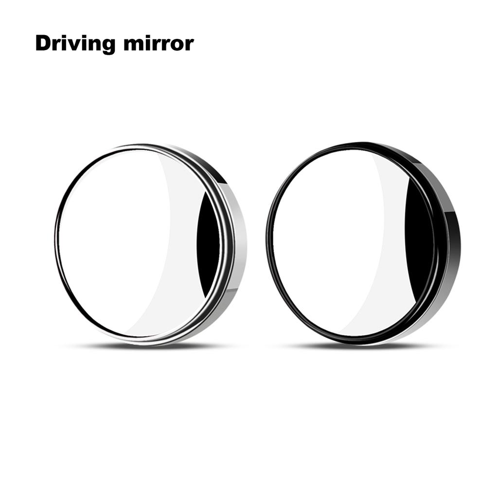   2   HD Glass Blind Spot Mirror, Pack of 2, 360 Degree Rotate + Sway  , IP65 , for Cars, Trucks, SUVs, with Adhesive Rear View Mirror Adhesi