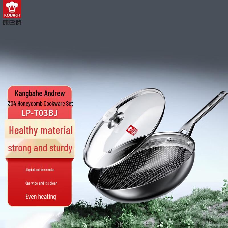 Kobach Andrew 304 Honeycomb Cookware Set