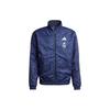 adidas Real Madrid Anthem Jacket Retro Sports Stand Collar Jackets Men's Legend Ink IQ0549