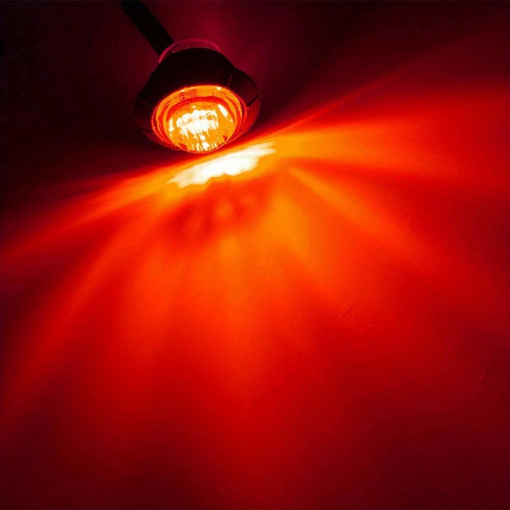 3LED 24V Colorful LED Side Marker Lights Clearance Lights Front Rear Signal Lamp DRL Hood Indicators Light for Truck TrailerBoat