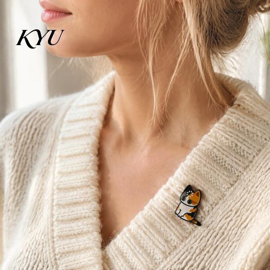 Lightweight Enamel Pins Cartoon Cat Brooch Pin for Clothing, Kitten Alloy Badge Durable Metal Pin, Backpacks Hats Scarves Decorative Accessory,