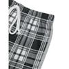 New Elastic Black and White Plaid Trousers Casual Plaid Splicing Wide-leg Pants for Women
