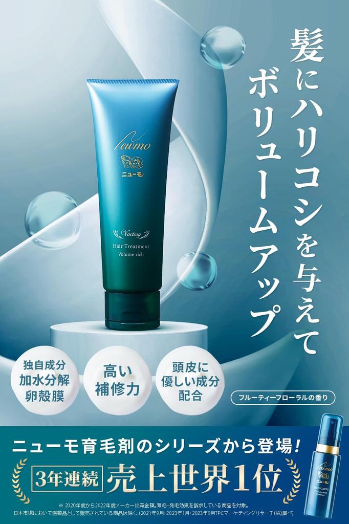 Newmo Shampoo Hair Treatment Volume Rich with Serial Number +