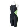 N2MGA230 FX SONIC SYNERGY Competitive Racing Half Suit AQUATICS Size Black X XS [WORLD (FINA) Approved] Women's 93 Lime,