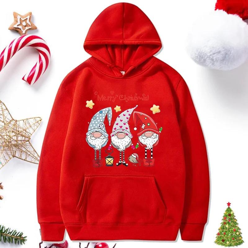 Maglione con cappuccio per coppia di cartoni animati e anime Taglia europea Maglione di Natale