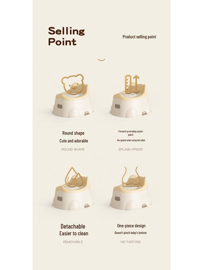 Children's Enlarged Potty Seat: Thickened Urinal for Babies, Toddlers, Boys & Girls.