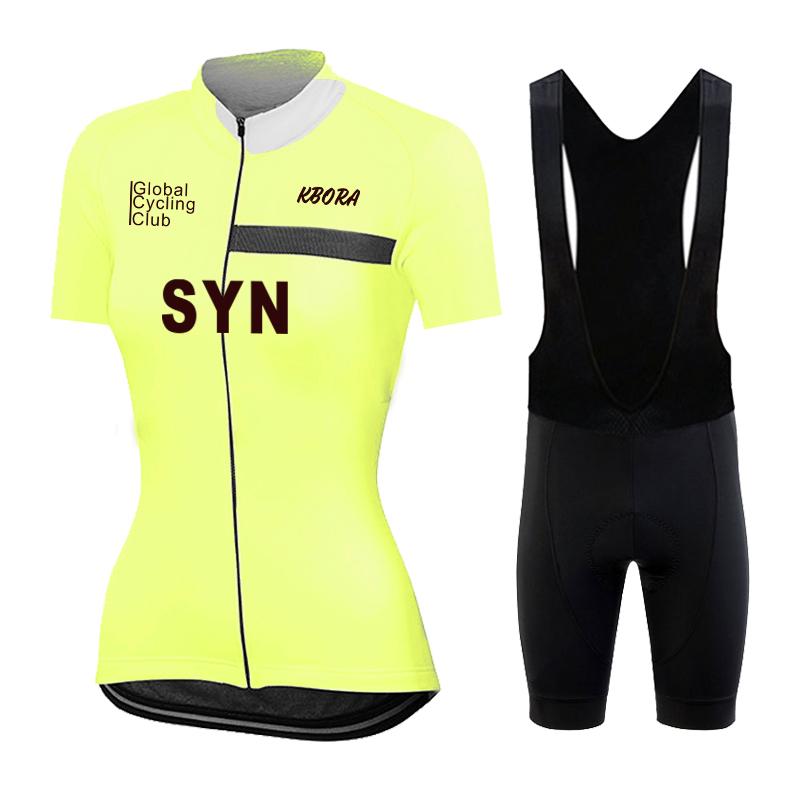 2026 Women Summer Cycling Jersey Set Short Sleeve Pink Bicycle Clothing Road Team Bike Uniform Sportswear Ropa Ciclismo Maillot
