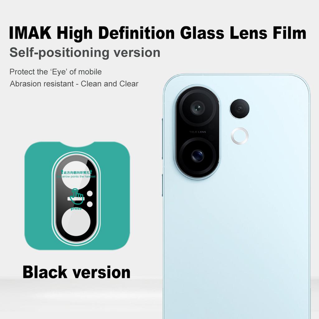 Dla Vivo S30 Pro Mini 5G Szkło IMAK Szkło Wysokiej Rozdzielczości Folia na Obiektyw Wersja Czarna