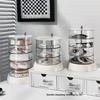 Rotating Transparent Jewelry Storage Box for Earrings, Necklaces, and Hair Accessories