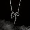 Serpentine Necklace - Elegant Silver Tone Chain Jewelry