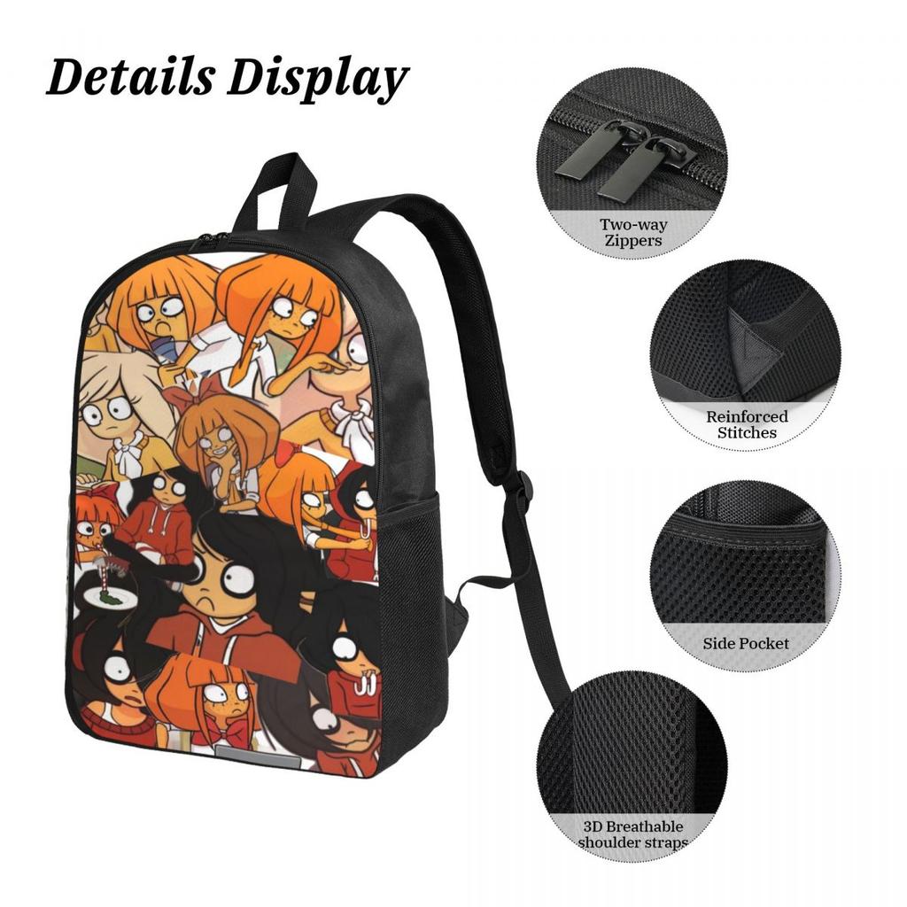 3Pcs Ongezellig Mymy Cocos Mayas Backpack Set for Girls Boys Pencil Boxes Bookbag Sets with Lunch Box For Students Knapsack