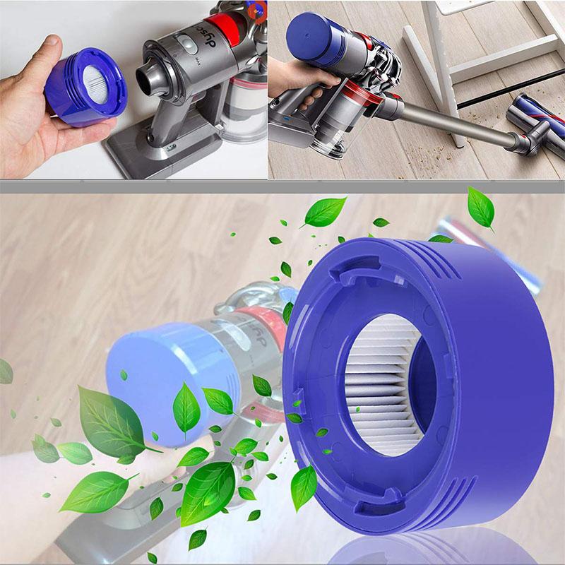 2er-Pack Vorfilter und 2er-Pack HEPA-Nachfilter-Ersatz, kompatibel mit Dyson V8 V7 Akku-Staubsaugern
