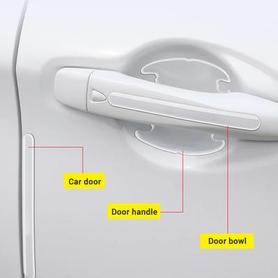 8pcs Car Door Sticker Universal Scratches Resistant Cover Auto Handle Protection Film Car Decor Exterior Accessory Car Stickers