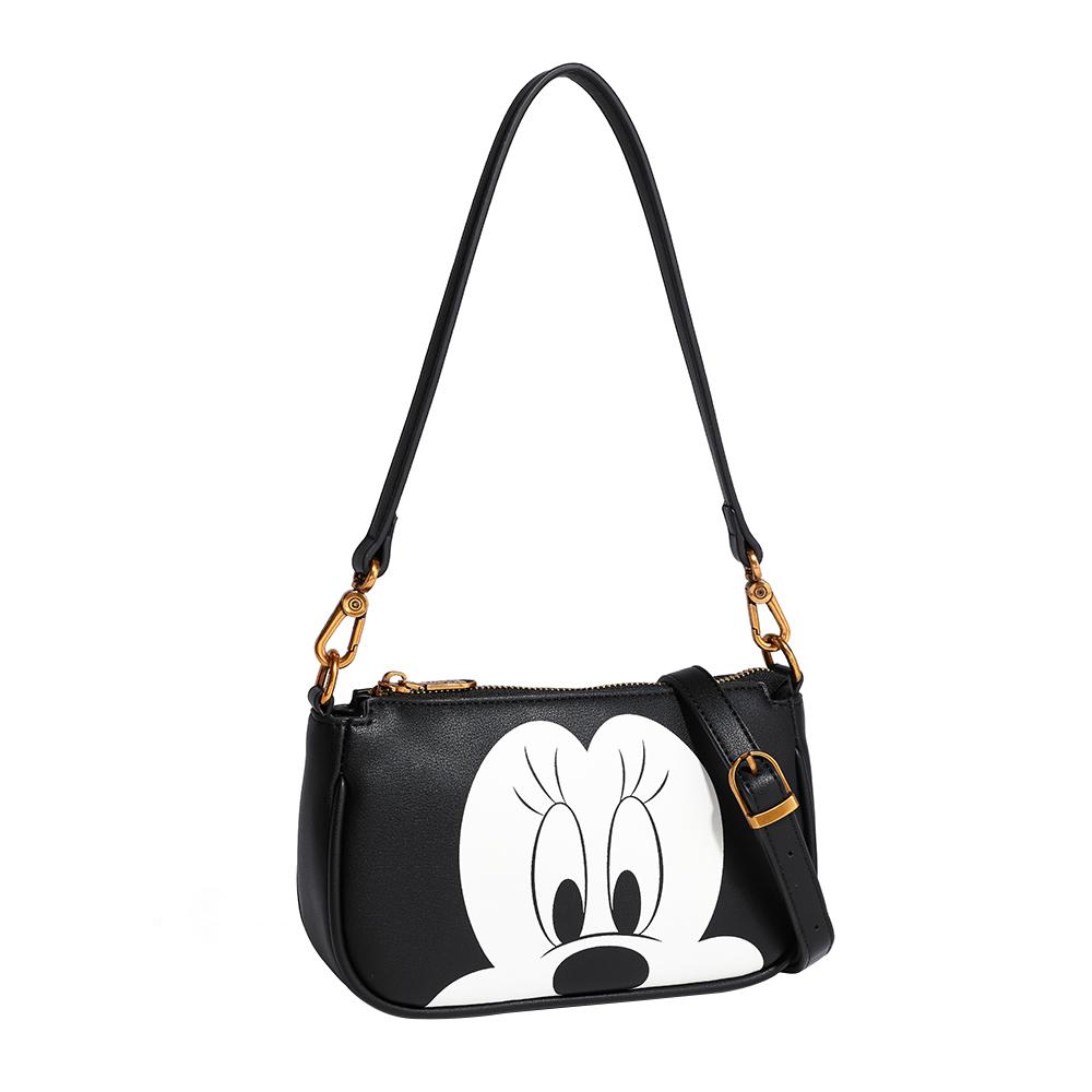 New Disney Mickey Series PVC With Polyester Shoulder Bag Regular Women's Night Black/Coffee/Milk Coffee BMK-71671B