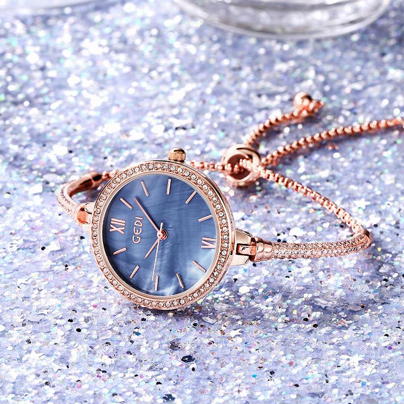 Uhr Damenstil Armband Klein Einfach Trendig Temperament Damen Wasserdichte Quarz Uhr