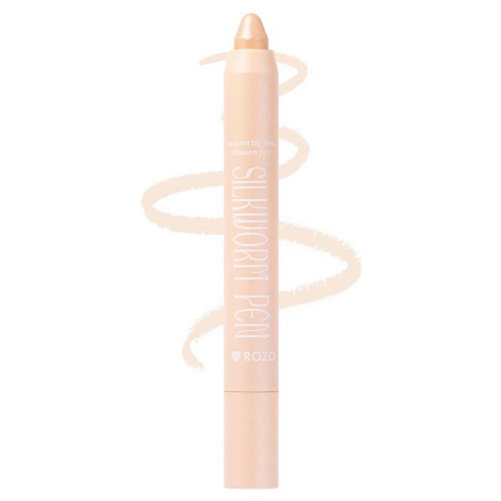 Aegyo-sal Maker Frottage Highlighter Pencil, 1 pcs, W01 Shiny Beige White