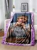 Machine Gun Kelly Poster Flannel Blanket Warm Music Art Throw for Bedroom Sofa Bed Travel Picnic Fan Gift