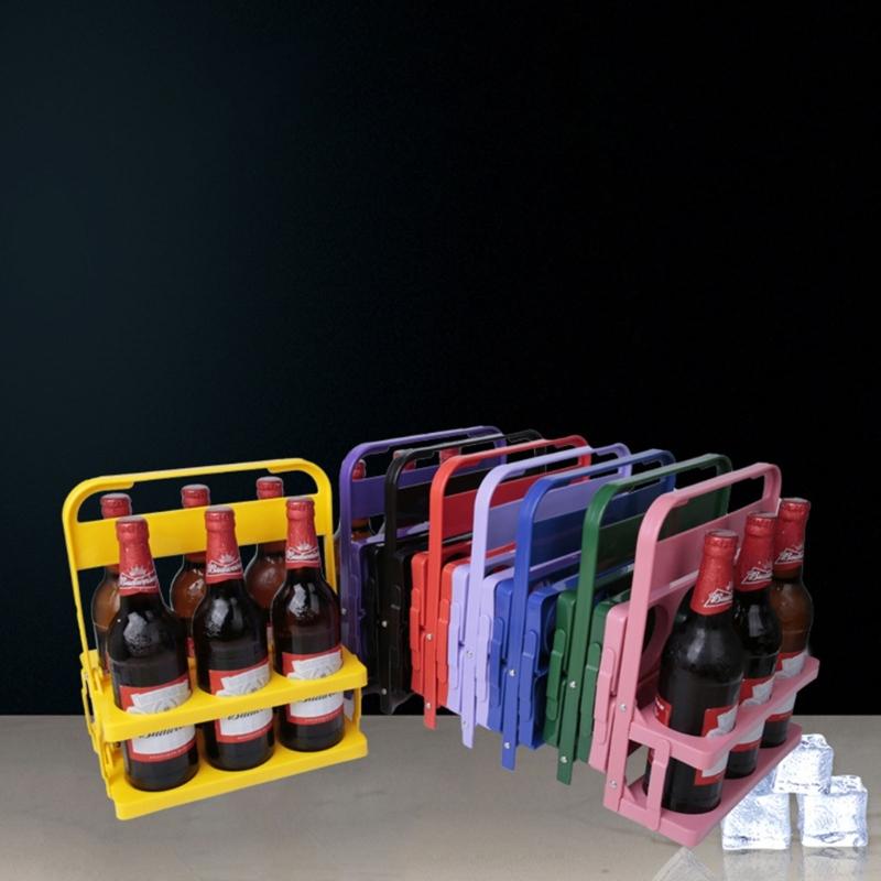 Beer Bottle Carrier Waterproof Drink Holder Plastic Material for Party Gathering