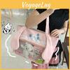 Cute Rabbit Dog Cat Penguin Design Women Tote Bag With Compartment Transparent