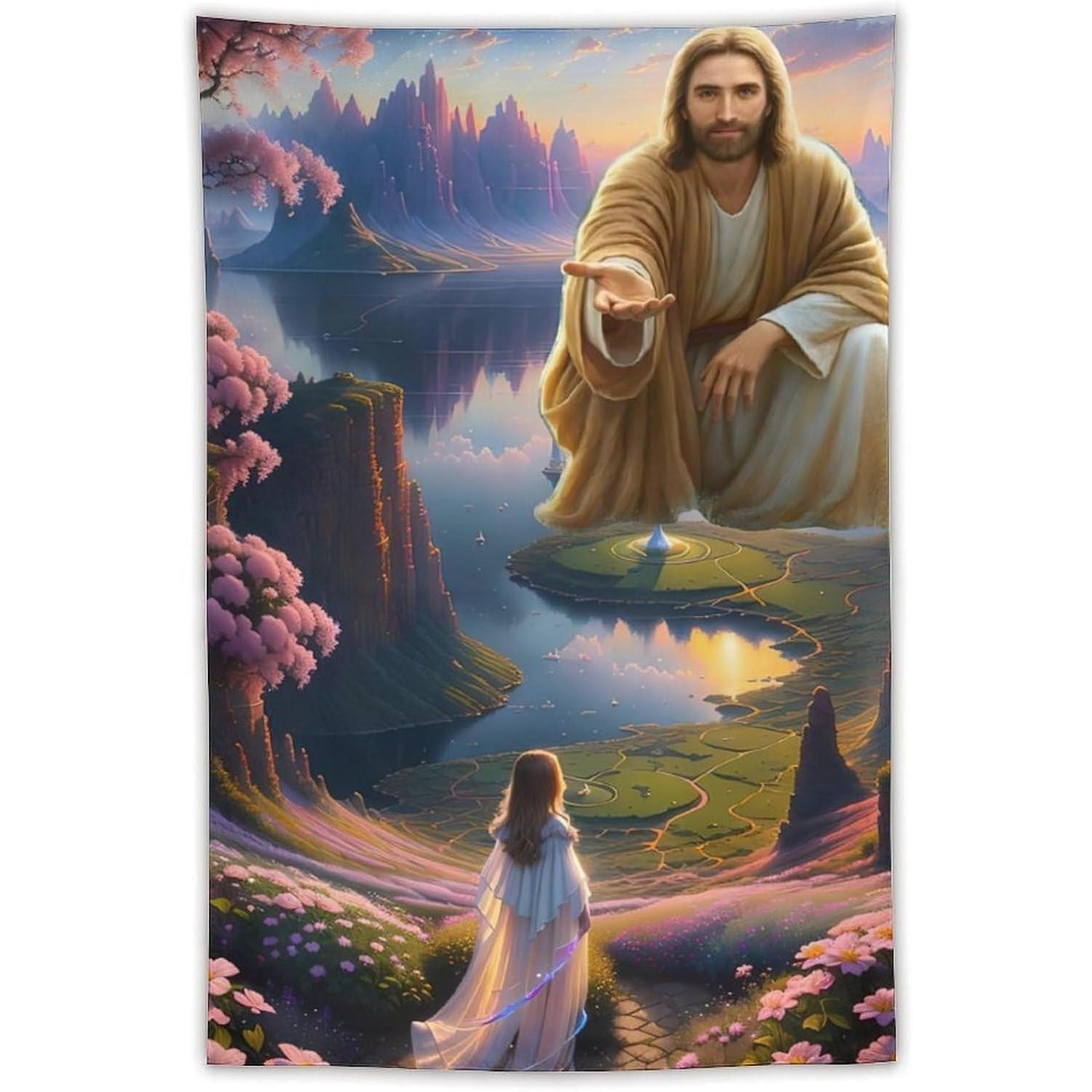 Tapestry Jesus Christ God Jesus Christ 75x100